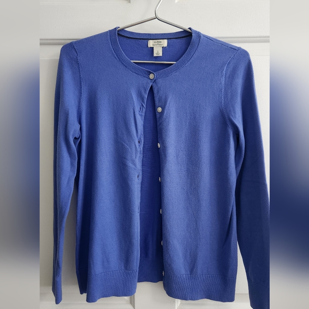 L.L. Bean blue cardigan - Small